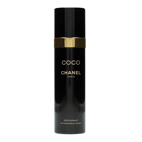 coco chanel deodorant spray black.